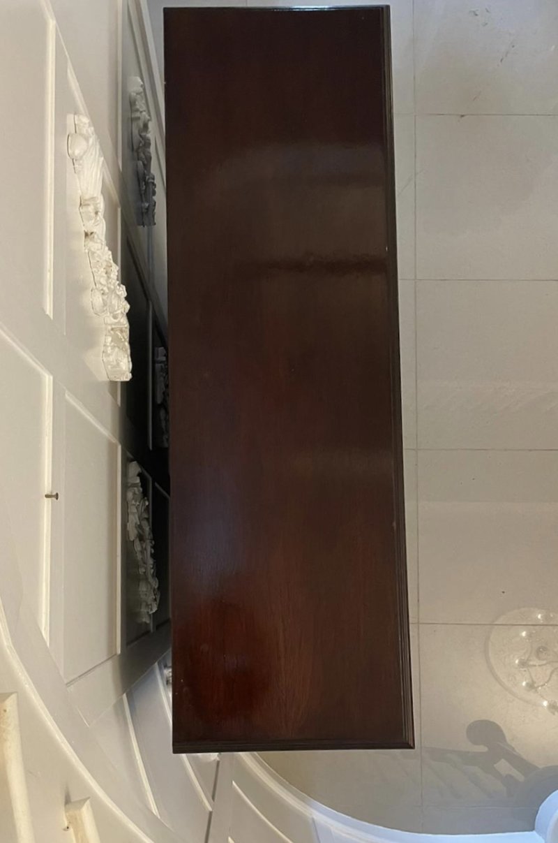 Antique Victorian Quality Mahogany Open Bookcase - Image 7